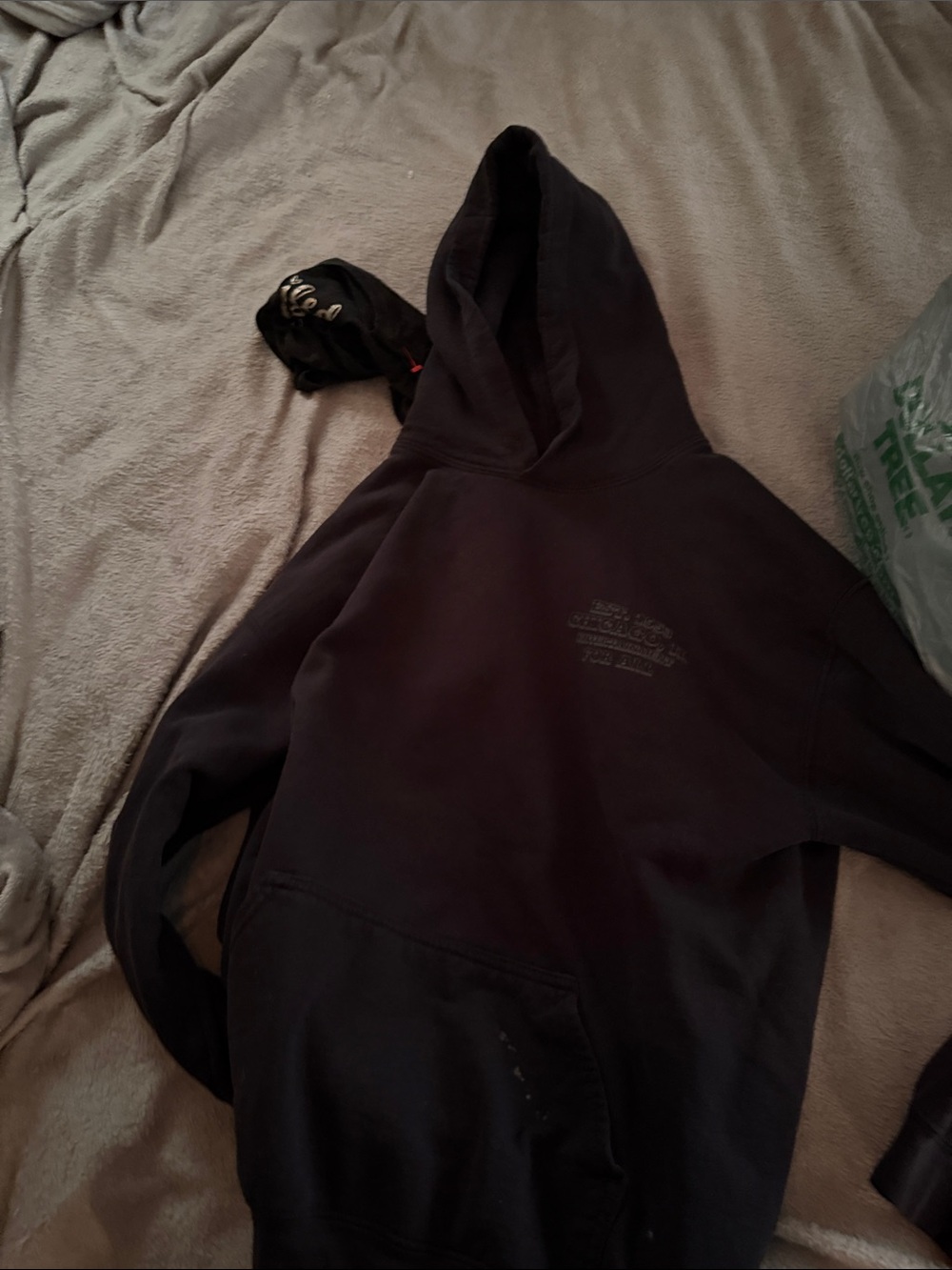 PLAYBOY Black Hooded Pullover Sweatshirt